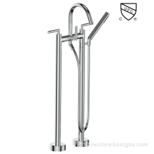 Modern Free Standing Tub Filler with Shower Set